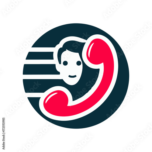 Illustration of a person communicating via phone with dynamic lines suggesting speed