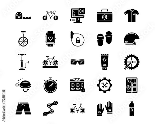 Athletics Line Vector Icons