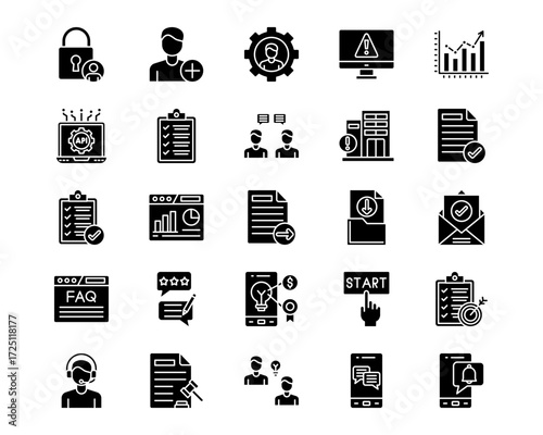 Business Onboarding Line Vector Icons