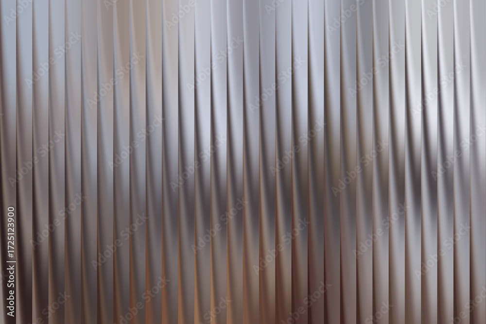 Obraz premium Abstract metallic background with vertical pleats and soft lighting