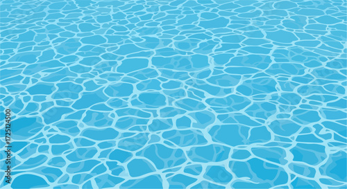 Abstract water surface as background for your project with rippled blue water, or Abstraktnaya poverkhnost vody kak fon dlya vashego proekta, creates shimmering light patterns.