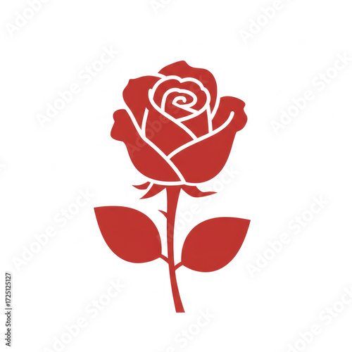  Red Rose vector illustration