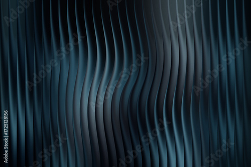 Abstract dark blue wavy vertical lines background texture