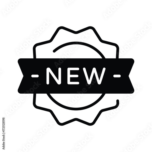 New arrival icon representing latest products, fashion, and ecommerce offers