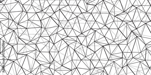 Abstract of simple gray line triangle pattern geometric background. Seamless geometric polygonal repeatable pattern swatch background, Trendy design vector background for web backdrop orpaper print.	