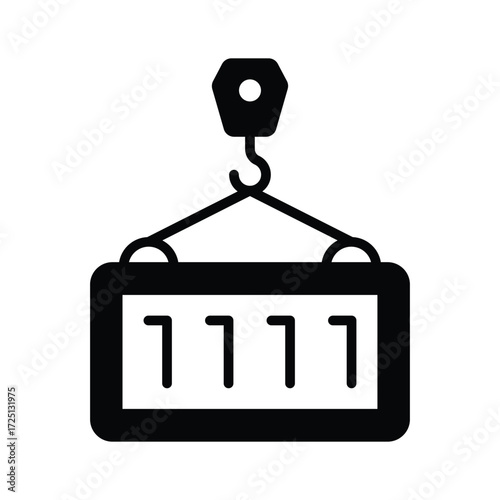 Get this creatively designed amazing icon of cargo container