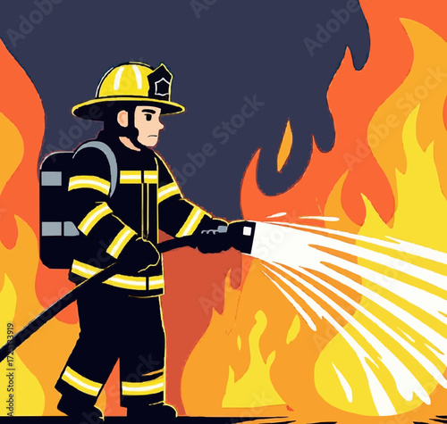 fireman with axe
