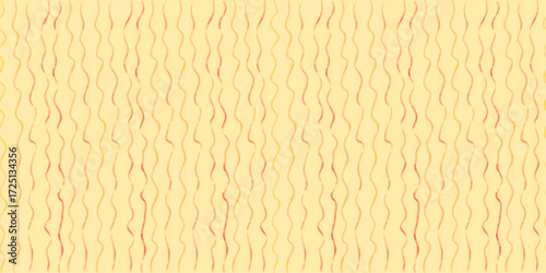 Cottage core linen tablecloth ornament. Seamless pattern for invitation, poster, placard backgrounds. Vector wavy zigzag curly lines in vintage cottagecore style in pastel colors for prints, textile.