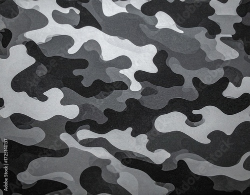 Abstract grayscale camouflage pattern (28)