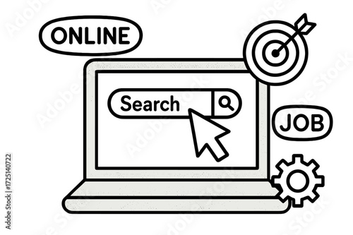 Finding online job opportunities using search tools and technology in the digital era