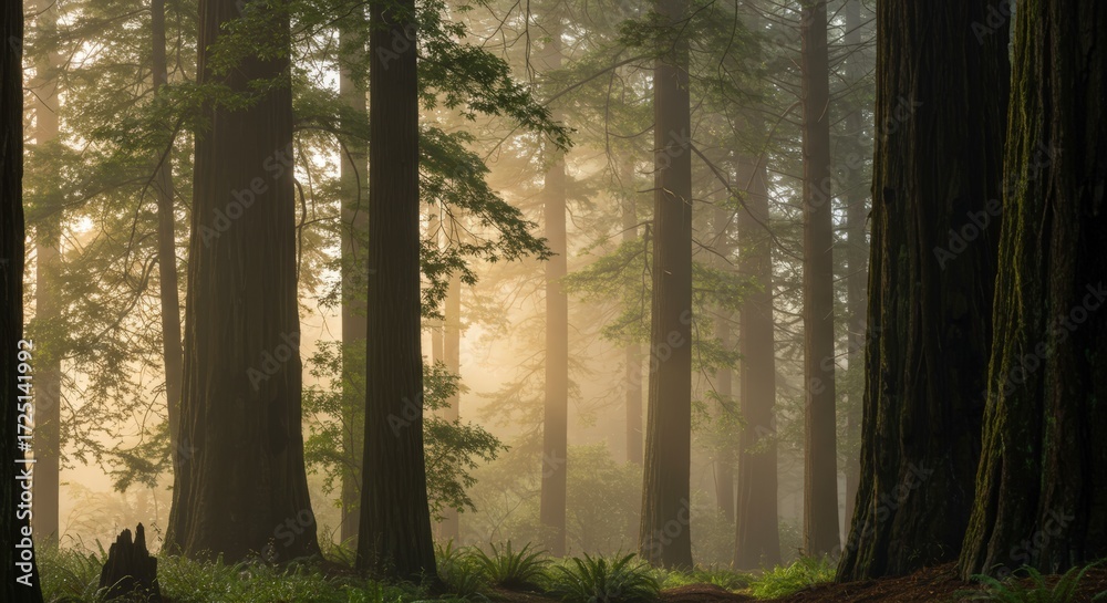 Fototapeta premium Forest sunlight