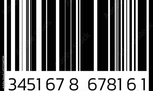 Barcode isolated. Code stripes sticker, Barcode labels. Simple fake bar code, Bar code for web design, Barcode product distribution icon