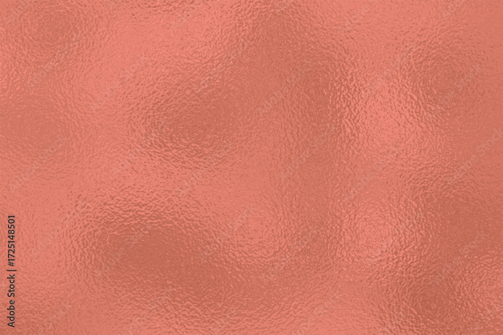 Fototapeta premium Shiny coral foil texture background with a crumpled surface effect
