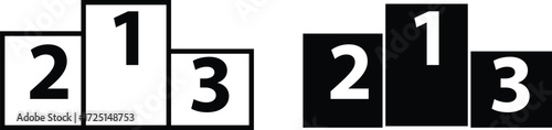 Free Download Set positions The image features a set of three design icons with a vector illustration of alphabet letters and numbers on a metal web button - GFXLoad