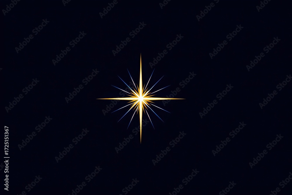 Fototapeta premium Radiant Star Symbolizing Hope and Bright Futures