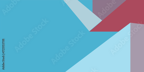 Light Blue, Red vector blurry triangle template. Colorful illustration in abstract style with gradient. A completely new template for your business design.