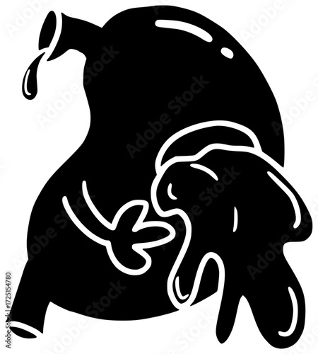 dish illustration stomach silhouette food logo meal icon plate outline dinner lunch meat woman pain pepper cuisine problem tasty shape heartburn vector graphic background