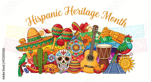 Hispanic Heritage Month Celebration Cultural Traditions Art