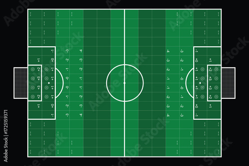 Football soccer field board game