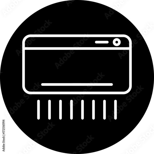 Air Conditioner line icon style