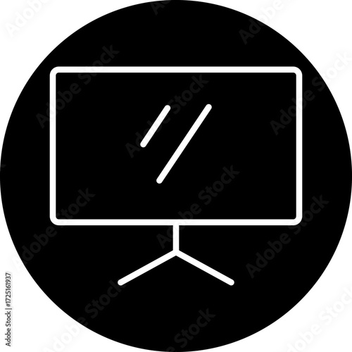 Lcd line icon style