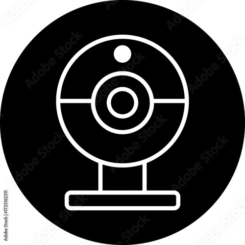 Webcam line icon style