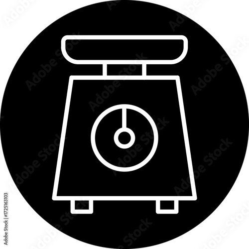 Kitchen Scale line icon style