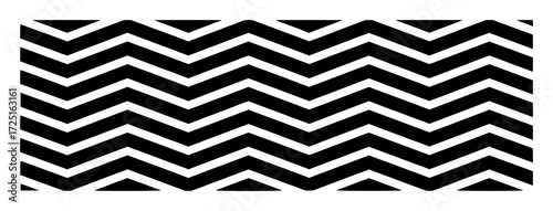 Black and White Chevron Pattern Background with Sharp Angles and Repeating Lines