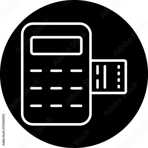 Pos Terminal line icon style