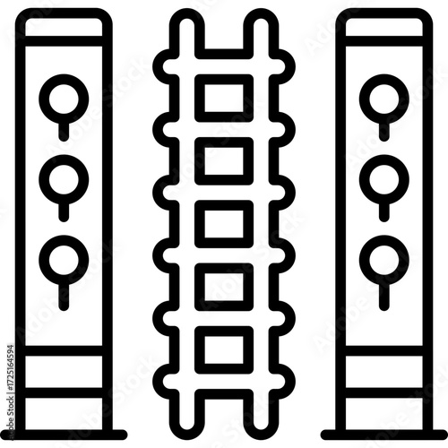 Railway Icon Vector Element