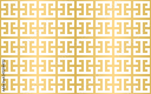 Abstract Striped geometric greek key combination pattern. Retro. Art deco. Repeating geometric background. Brochure cover template overlapping collection. Arabic background vector.