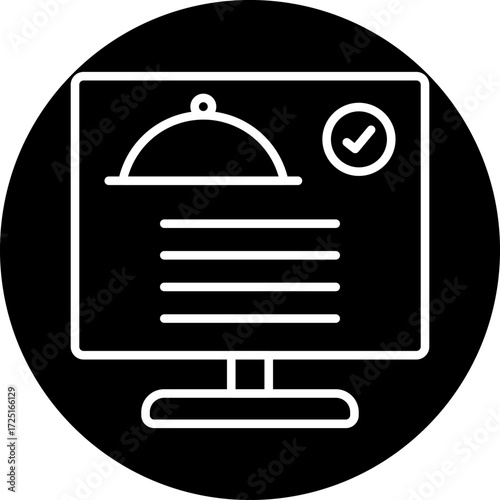 Online Reservation Line Icon Style