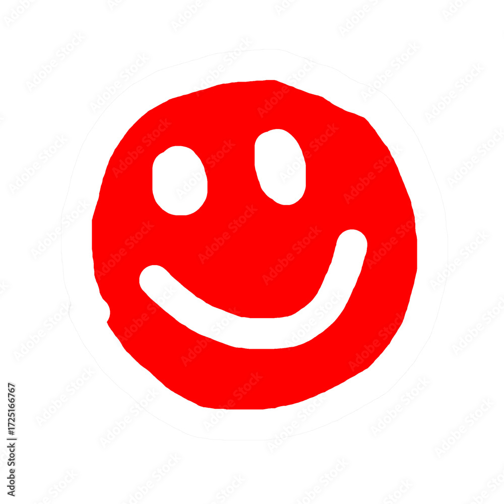 Fototapeta premium hand drawn smily face vector illustration PNG 