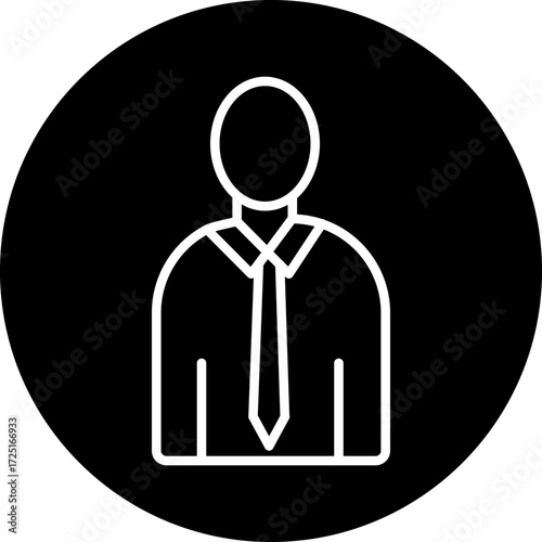 Lawyer Line Icon Style