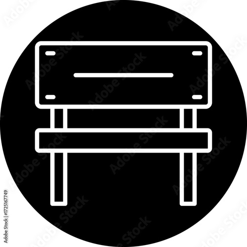 Bench Line Icon Style
