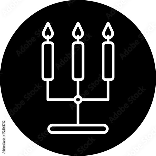 Candlestick Line Icon Style