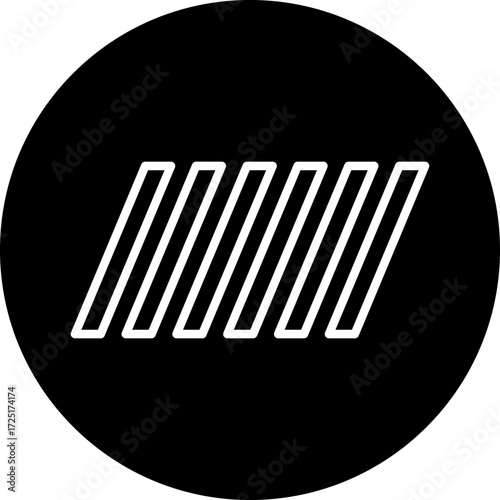 Pedestrian Line Icon Style