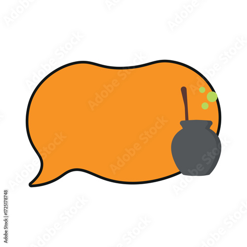 Halloween Speech Bubble