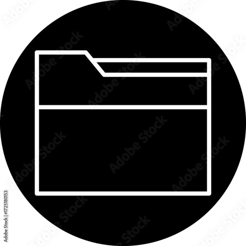 Folder Line Icon Style