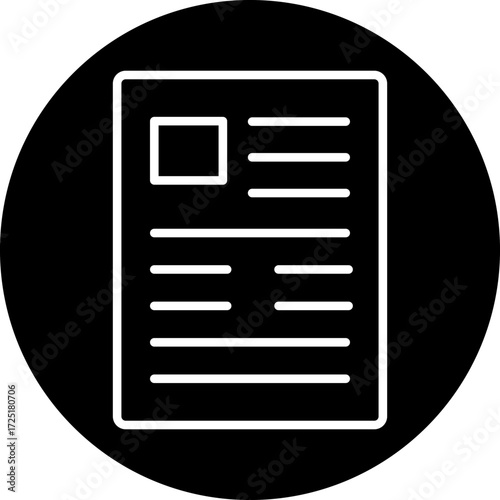 Article Line Icon Style