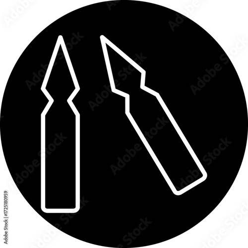 Ampoule Line Icon Style