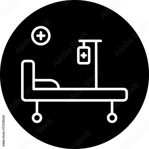 Stretcher Line Icon Style