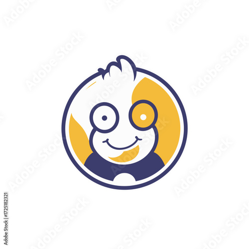 Cartoon character with wide eyes symbolizing early work energy