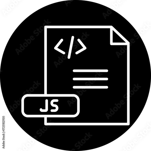 Javascript File Line Icon Style