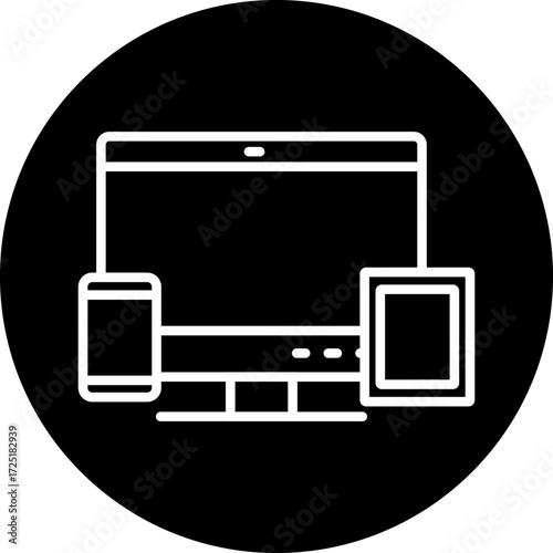 Responsive Design Line Icon Style