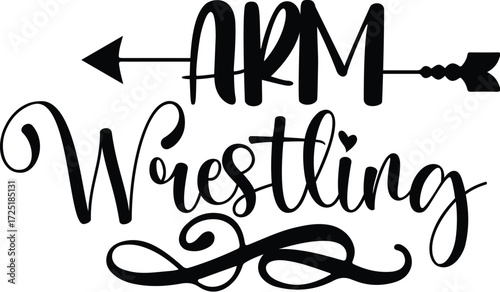 arm wrestling svg Design