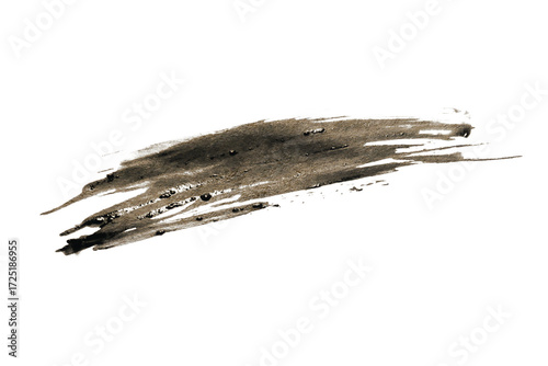 mud splash isolated transparency background.