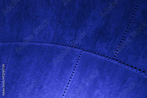 Wallpaper Mural Blue metal plate with rivets. Closeup Torontodigital.ca