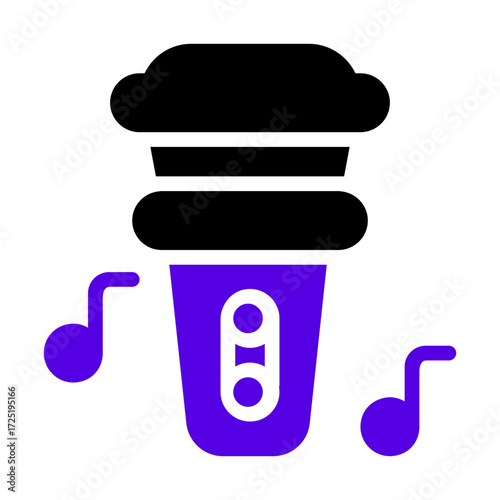 microphone icon two tone color