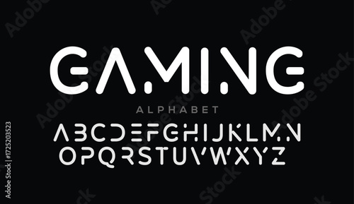 Modern Future Logo Alphabet Font and Number. Typography abstract italic bold fonts technology, sport, movie brand and logos. vector illustration

